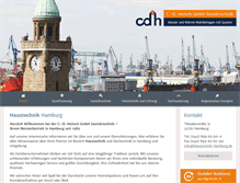 Tablet Screenshot of haustechnik-hamburg.de
